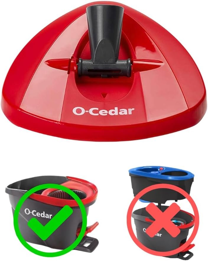 O-Cedar Genuine Replacement Mop Base Part for EasyWring Spin Mop, Not Compatible with RinseClean