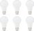 Amazon Basics A19 LED Light Bulbs, 60 Watt Equivalent, Energy Efficient 9W, E26 Standard Base, Soft White 2700K, Dimmable, 10,000 Hour Lifetime , 6-Pack