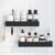 Kitsure Shower Caddy – 2 Pack Adhesive Shower Organizer, Rustproof Metal Shelves, No-Drill Bathroom Organizers and Storage, Black, XX-Large