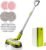 VMAI Cordless Electric Mop with Water Spray & Detachable Battery, Rechargeable Floor Spin Mop & Scrubber with LED Headlights, Washable Pads, Lightweight for Hardwood Tile Marble Floor Cleaning