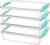 Vtopmart 6 Qt Plastic Storage Bins with Lids, Clear Sensory Bins, Arts Crafts Organizers and Storage, Stackable Containers for Home Office and School Supplies, 4 Pack