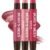 Burt’s Bees Lip Shimmer Nude Collection, Tinted Lip Balm Stick, Moisturizing for All Day Hydration with Natural Glowy Pigmented Finish & Buildable Color, 3 Warm Shades, Value Pack, 0.09 oz., Three Tubes