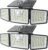 daphino 2500LM Solar Lights Outdoor with Motion Sensor,3 Head 270° Wide Angle Street Area Lights, IP65 Waterproof Security Lighting with 3 Modes(Non-Remote,2 Pcs)