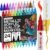 ARTISTRO 24 Metallic Acrylic Paint Markers – Paint Pens for Drawing – For Fabric, Rock, Glass, Wood, Molds – Arts & Crafts Gift for Adults, Teens, Kids, Classroom Must Haves & School Supplies